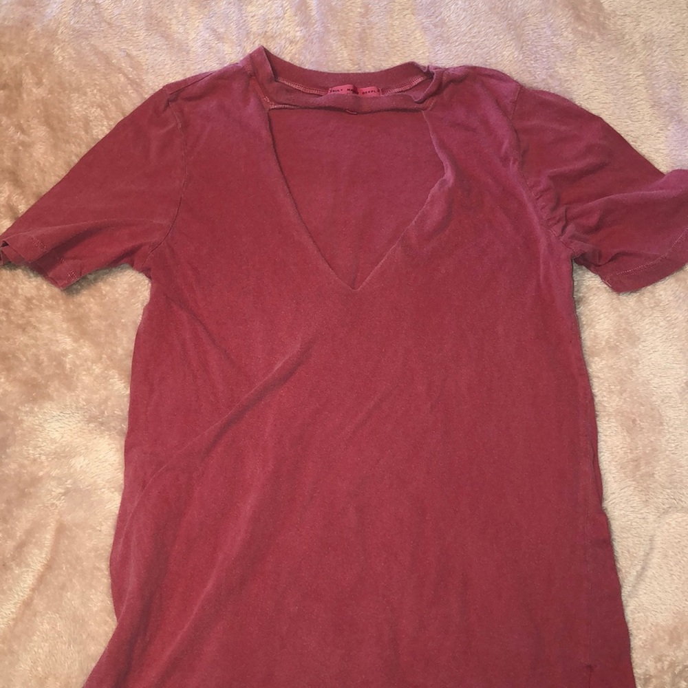 Truly Madly Deeply Cut Out V Neck